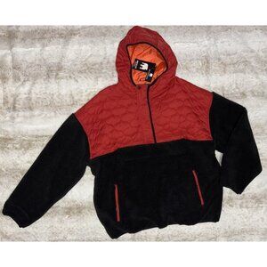 American Stitch Half Zip Red Black Sweater XL NWT